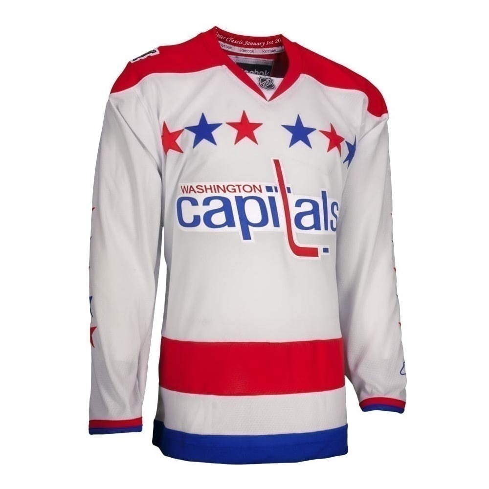 REEBOK 2011 WINTER CLASSIC WASHINGTON CAPITALS PREMIER JERSEY. ADULT SMALL.